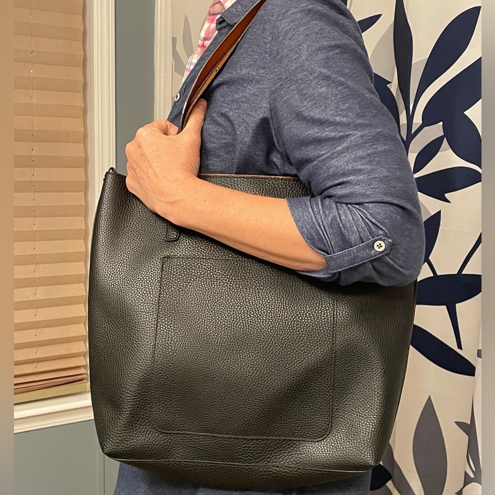 Black/Tan Tote Bag